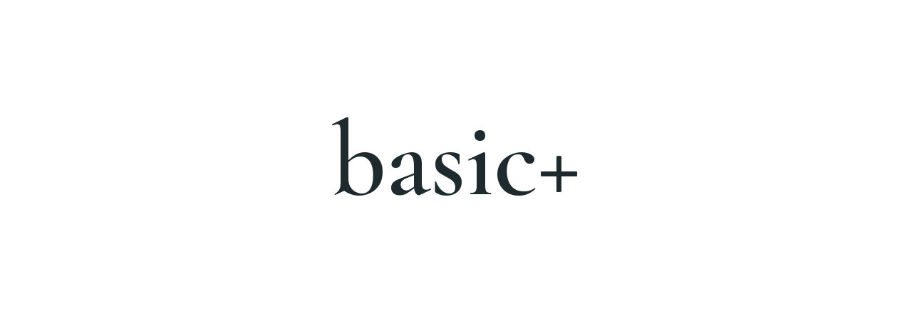 basic+ 品牌字標