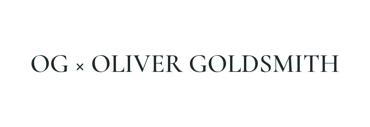 OG × OLIVER GOLDSMITH 品牌字標